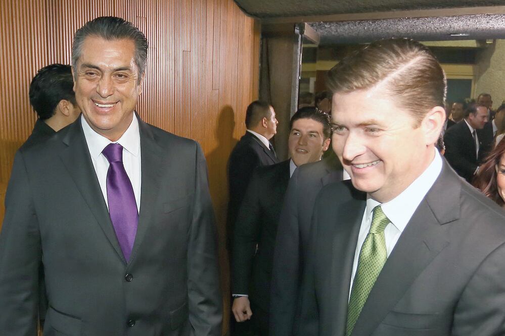 En junio de 2015, Medina de la Cruz y Jaime Rodríguez se reunieron para pactar la transición del gobierno de Nuevo León (ARCHIVO EL UNIVERSAL)