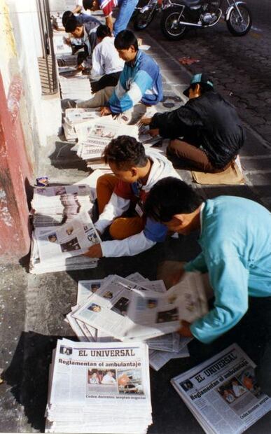 El voceador, último e importantísimo eslabón de un periódico