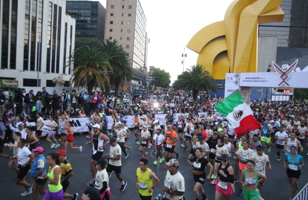 Medio Maratón de la Ciudad de México, durante la edición de 2023 - Foto: Gabriel Pano/EL UNIVERSAL