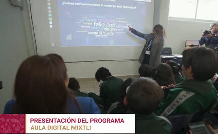Clara Brugada inaugura primera Aula Digital "Mixtli" en secundaria de Magdalena Contreras