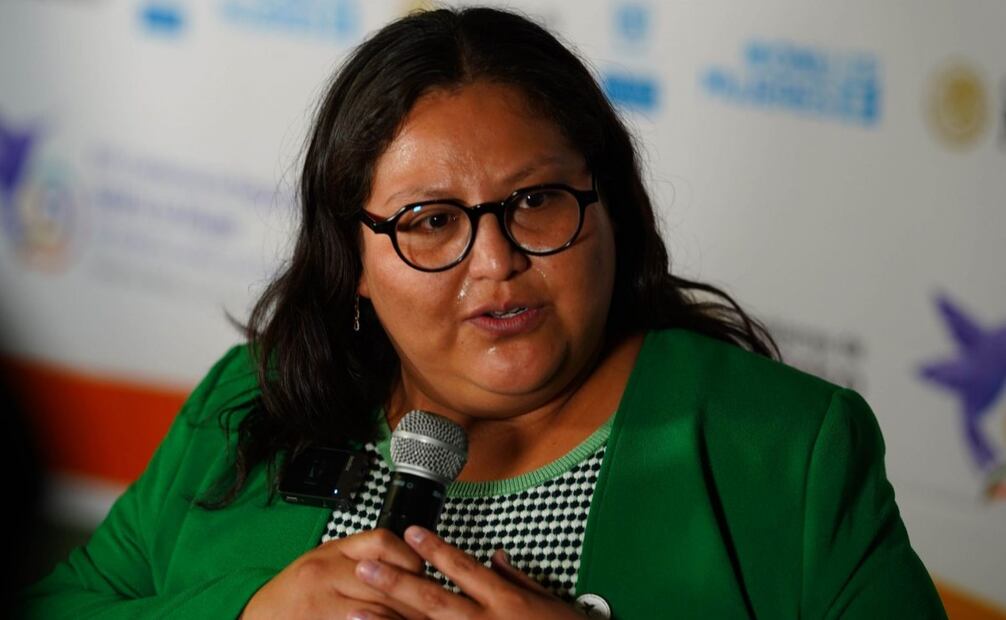 Citlalli Hernández Mora, secretaria de las Mujeres. Foto: Galo Cañas/ Cuartoscuro