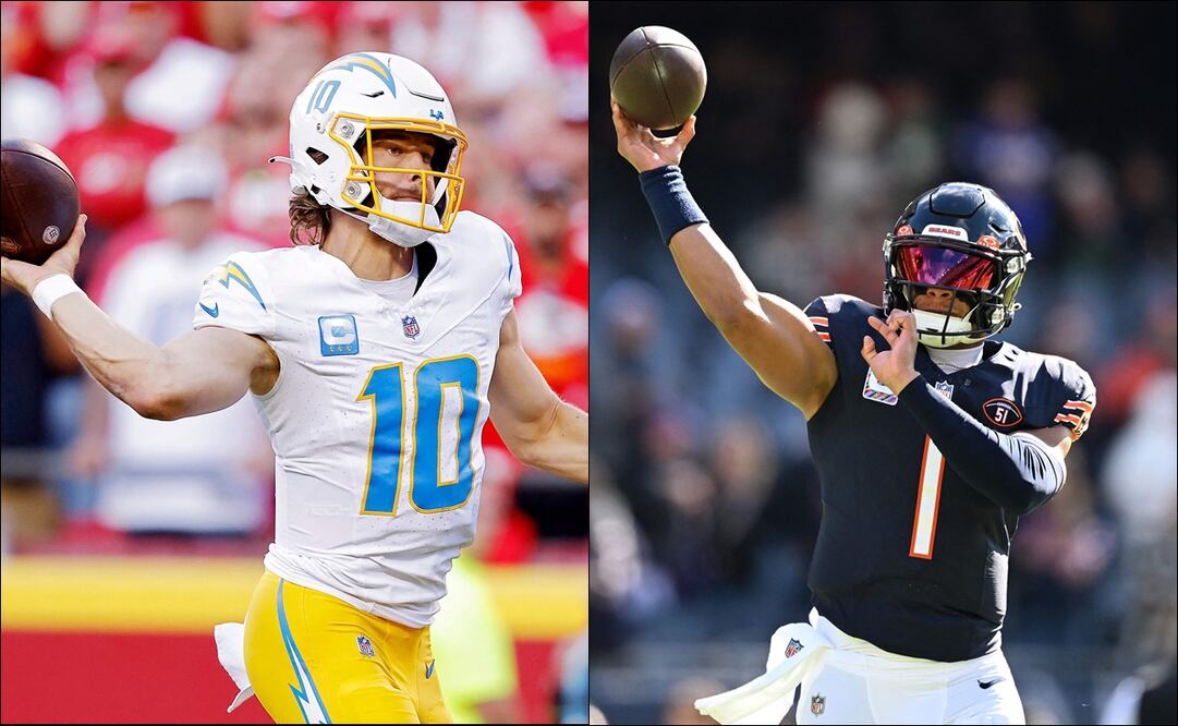 Justin Herbert y Justin Fields cara a cara por el tercer triunfo de la temporada / Foto: Especiales