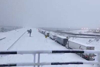 Nevadas causan caos en el norte del país