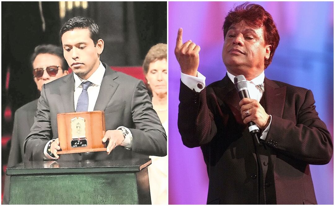 Iván Aguilera y Juan Gabriel. Fotos: Archivo EL UNIVERSAL