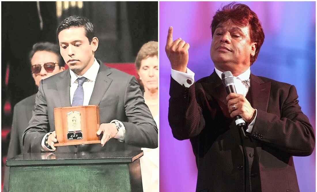 Iván Aguilera y Juan Gabriel. Fotos: Archivo EL UNIVERSAL