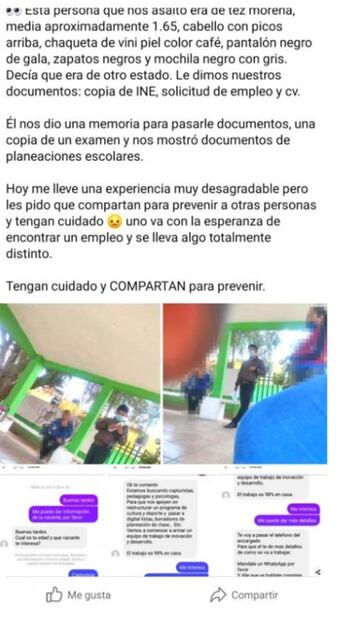 Falsa entrevista de trabajo: "reclutador" asalta a aspirantes y escapa con 8 celulares en SLP