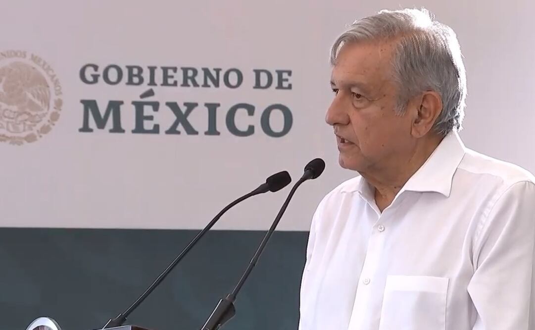 López Obrador sostuvo un diálogo en Matehuala, San Luis Potosí. Foto: Captura de pantalla