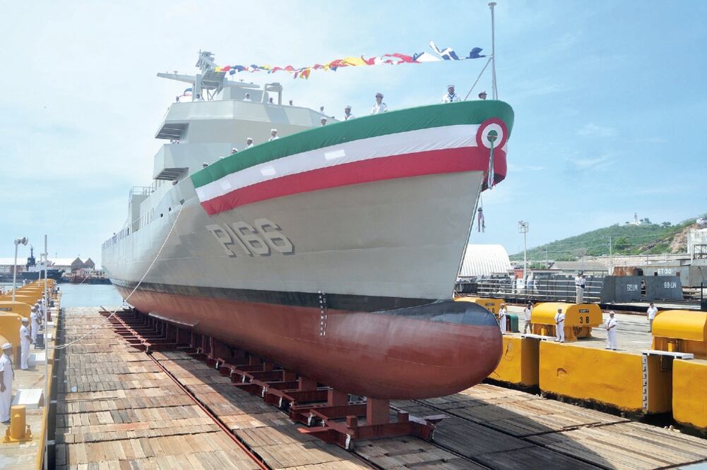 La Semar informó que actualiza sus astilleros con tecnología y procedimientos para mantener en ejecución el Programa Permanente de Sustitución de Unidades de Superficie. Foto: DIEGO SIMÓN SÁNCHEZ. EL UNIVERSAL