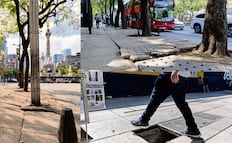 Se quejan de registros sin tapas en avenida Reforma