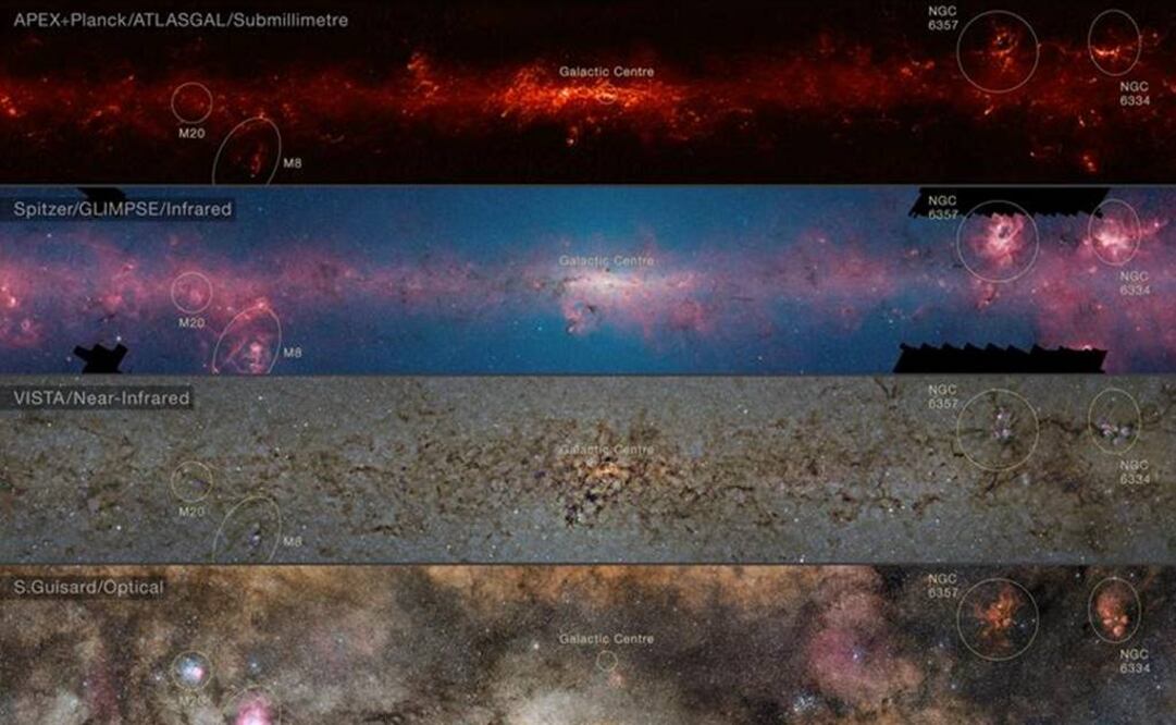 Abarcó la mayor parte de las regiones de formación estelar de la Vía Láctea meridional. Foto: ESO / EFE