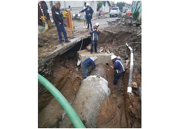 Fuga de agua en Edomex afecta a 6 municipios