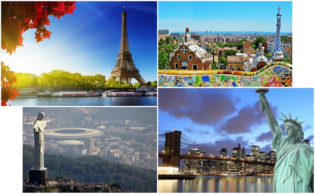 Si se trata de destinos internacionales, los mexicanos buscan viajar a Nueva York, Las Vegas, París, Barcelona y Río de Janeiro, en ese orden