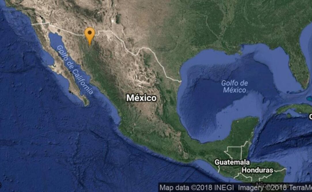 El epicentro se ubicó al sureste de Nacozari de García. (FOTO: Tomada de SSN)