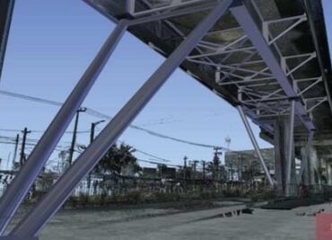 Así son los puntales metálicos para reforzar tramo metálico de la Línea 12