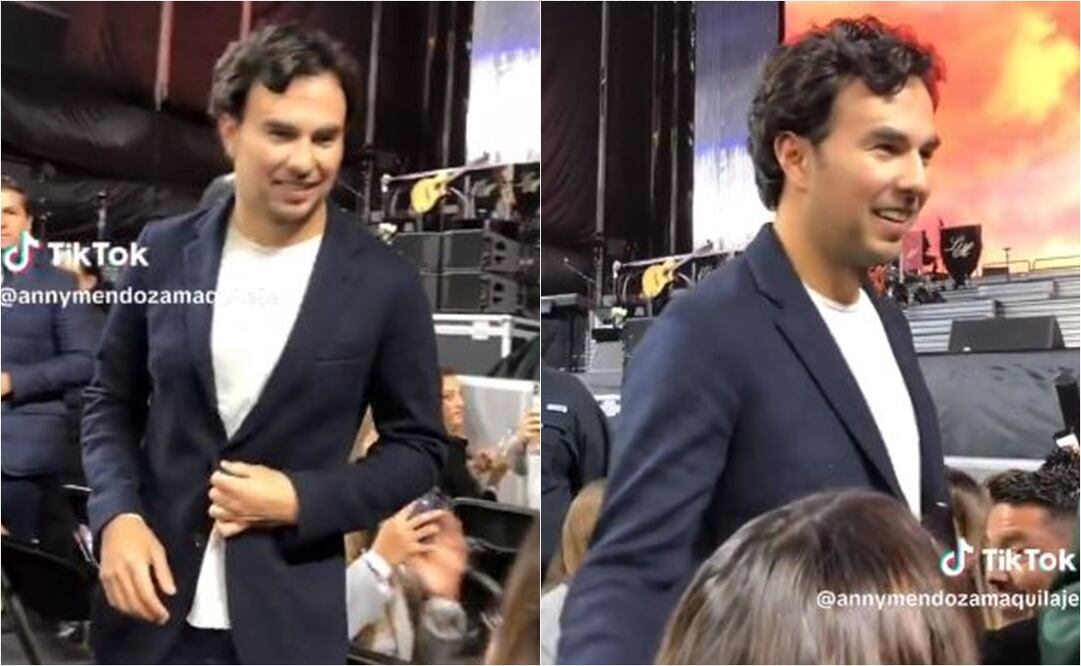Checo Pérez llegando al concierto de Luis Miguel en Estadio Jalisco. FOTO: ESPECIAL