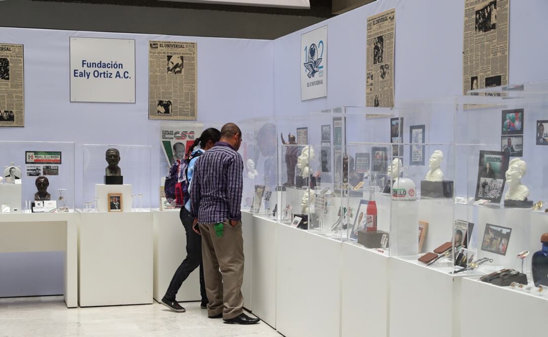 La exposición "Candidatos y presidentes de México" reúne alrededor de 800 piezas con la historia de la democracia mexicana. Foto: Lucía Godínez / EL UNIVERSAL