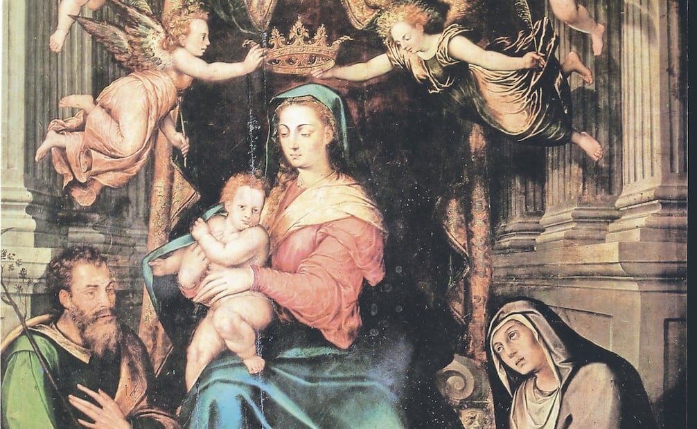 Virgen del Perdón, de Simón Pereyns. Es un óleo en tabla, del siglo XVI. Foto: IIE