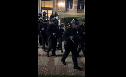 Manifestantes propalestinos en la UCLA reciben orden de dispersarse; crece presencia policial