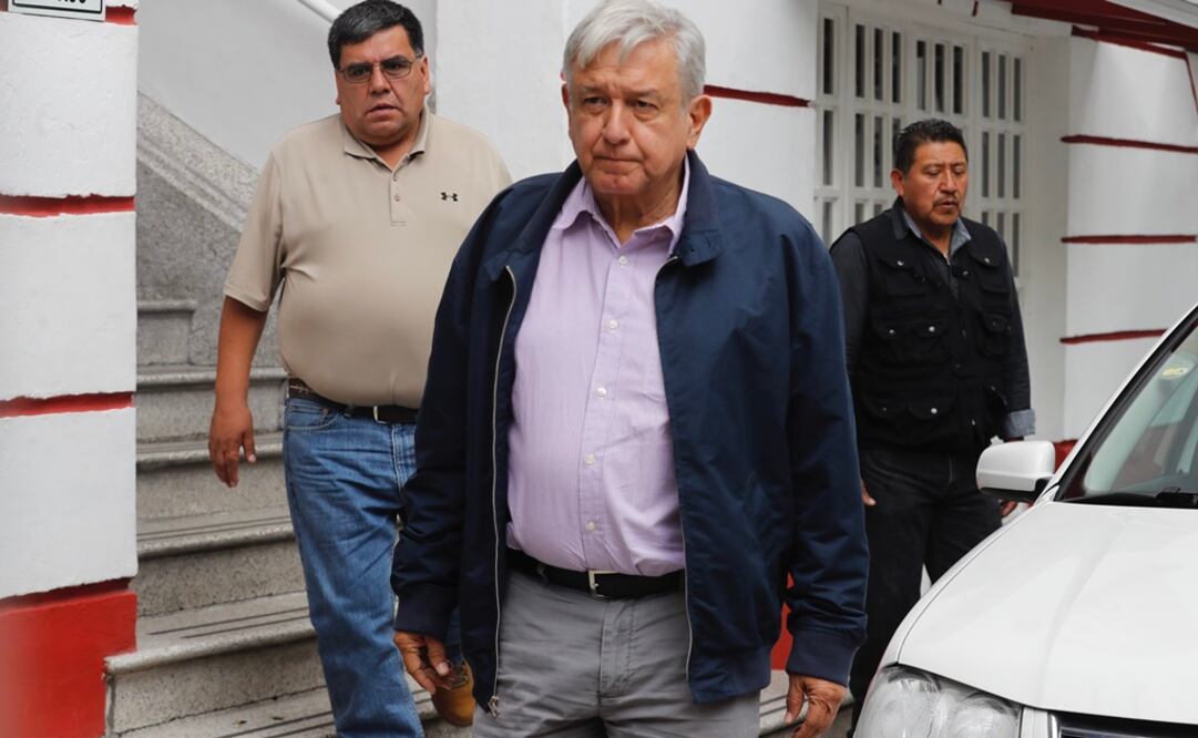 El presidente electo sale de su casa de transición en la CDMX (Foto: Irvín Olivares / EL UNIVERSAL)