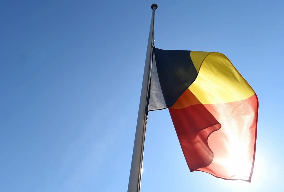 La bandera de Bélgica. Foto: EFE/LUKAS COCH, Archivo EL UNIVERSAL.