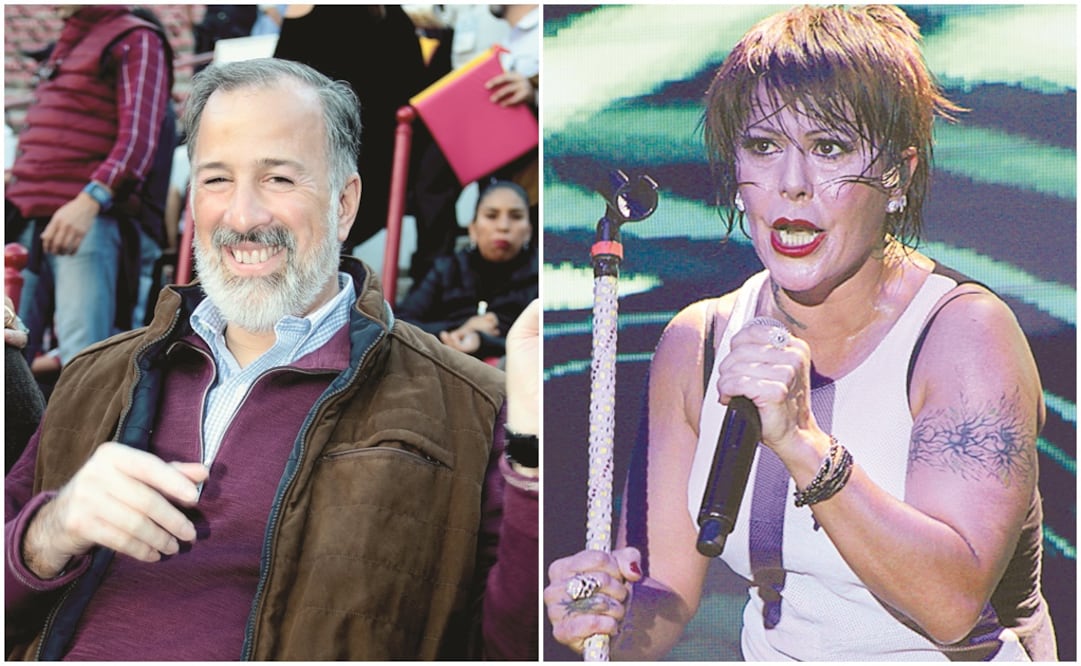José Antonio Meade y Alejandra Guzmán. Fotos: Archivo