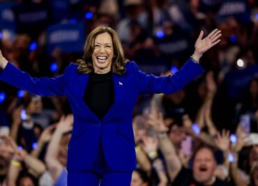 "Seré la Presidenta que nos una en torno a nuestras mayores aspiraciones", adelanta Kamala Harris en su discurso