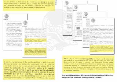 Rehúyen dirigentes de partidos abrir bienes