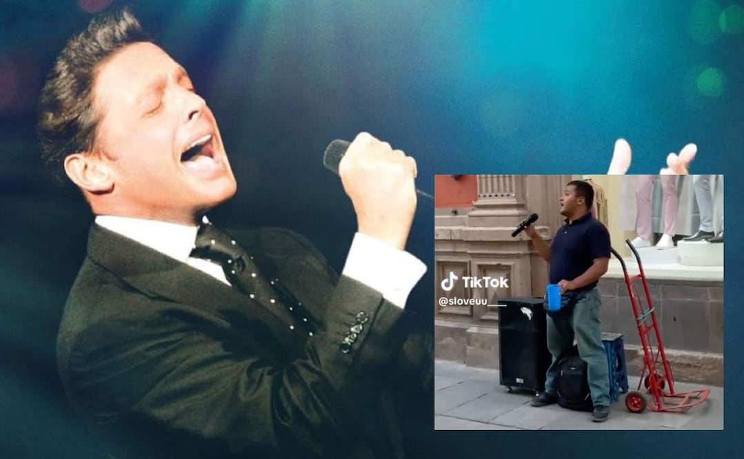 El joven se viralizó por su capacidad para cantar como Luis Miguel. / Foto: Instagram Luis Miguel y captura de video TikTok.
