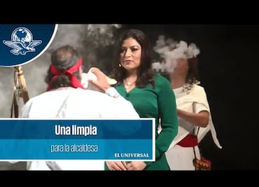 Con limpia, alcaldesa de Puebla da su Primer Informe de Gobierno