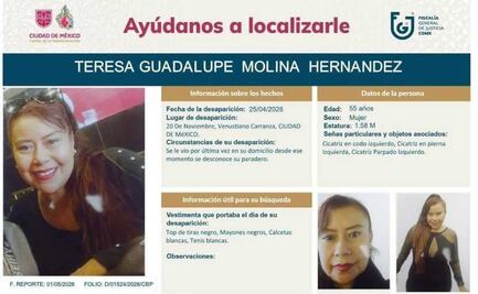 Restos encontrados en inmueble de Nezahualcóyotl corresponde a Teresa Guadalupe, informa Fiscalía del Edomex; su hijo, el principal sospechoso