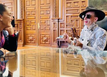 “Una persona de gran corazón”; Claudia Sheinbaum se reúne con el fashionista Edy Smol