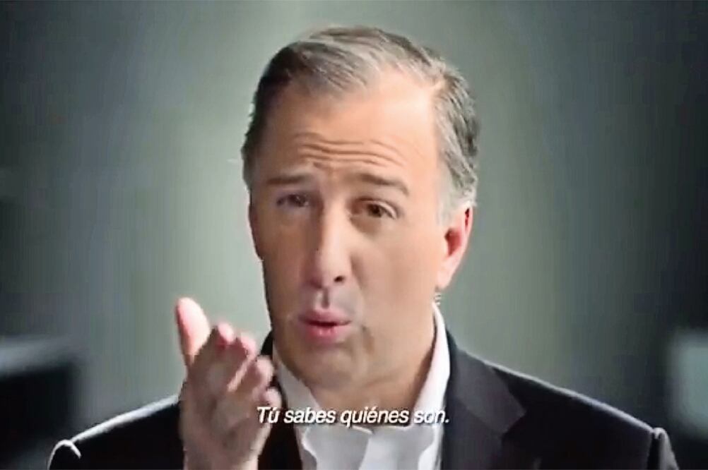 En los spots rumbo a las elecciones se puede ver un PRI que compite sin su logo y le apuesta todo a la imagen de José Antonio Meade, dicen expertos (TOMADA DE VIDEO)