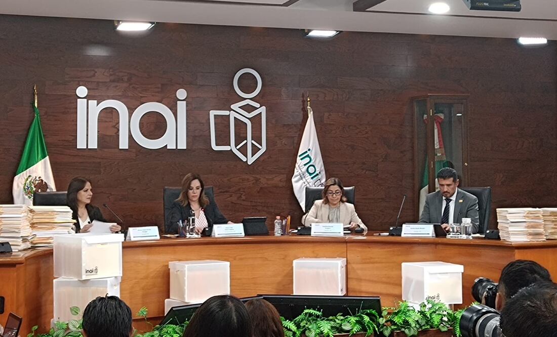 Comisionados del Inai intentaron sesionar este 2 de mayo, pero por falta de quórum no pudieron. Foto: Especial