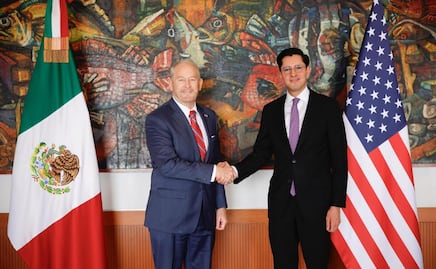 Canciller Roberto Velasco se reúne con embajador Ronald Johnson; acuerdan colaboración entre EU y México