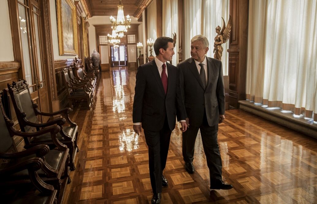 El presidente Enrique Peña Nieto y el virtual presidente electo de México, Andrés Manuel López Obrador. Foto: Archivo/EL UNIVERSAL