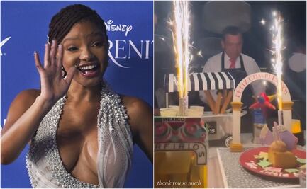 VIDEO: Halle Bailey de "La Sirenita" recibe sorpresa mexicana en restaurante de CDMX