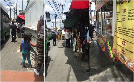 Ambulantes de Naucalpan invaden Metro Cuatro Caminos