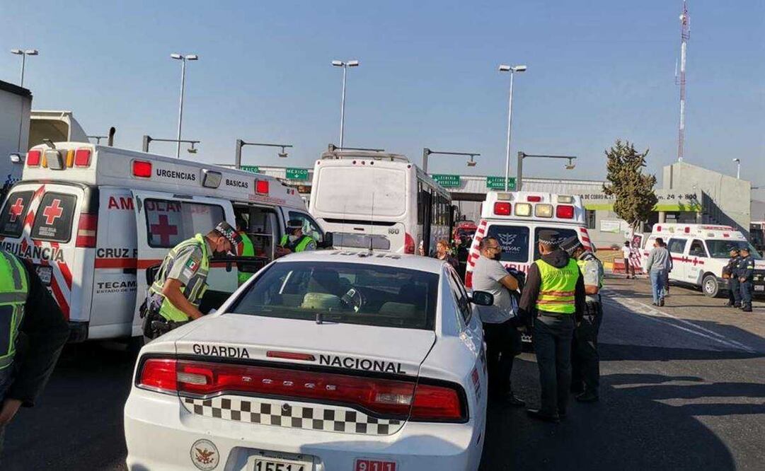 VIDEO: choque en Ojo de Agua, en la México-Pachuca