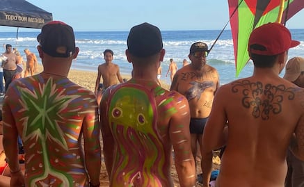 Arranca Festival Nudista de Zipolite con más de 3 mil asistentes tras pandemia