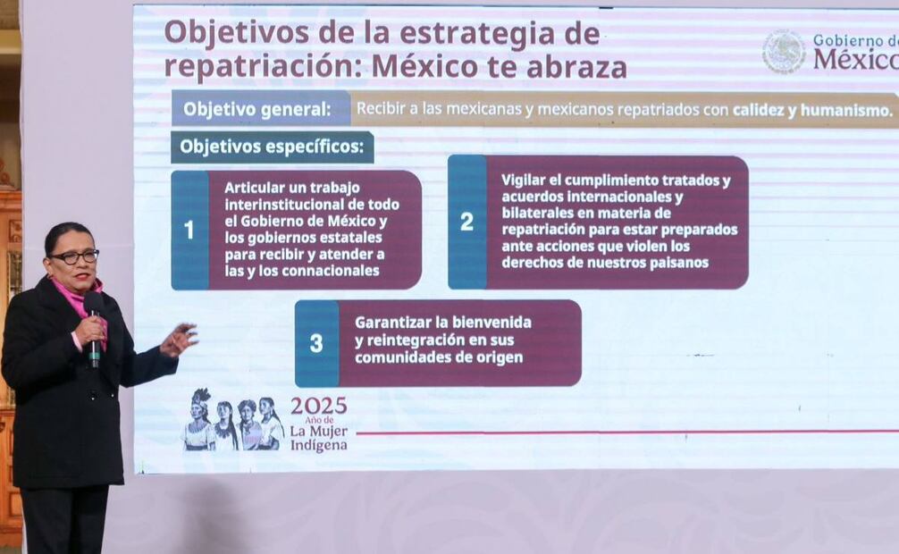 Rosa Icela Rodríguez aseveró que la Segob será la institución responsable de coordinar las acciones del plan. Foto: Axel Sánchez EL UNIVERSAL