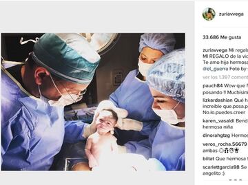 Zuria Vega ya es mamá; comparte foto de bebé