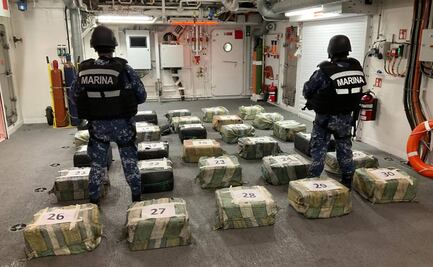 Marina asegura 873 kilos de clorhidrato de cocaína y más de dos mil litros de combustible en Chiapas