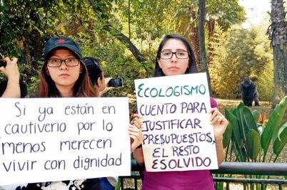Protestan por mejor atención en Zoológico 