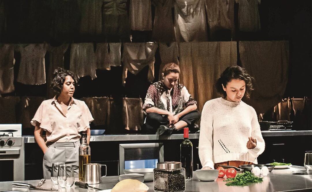 La cocina, el escenario de la puesta en escena. Foto: José Jorge Carreón/Teatro UNAM 