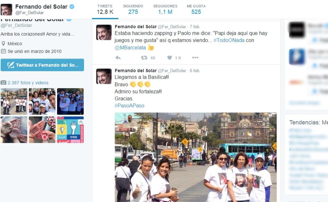 Peregrinan a la Basílica por Fernando del Solar