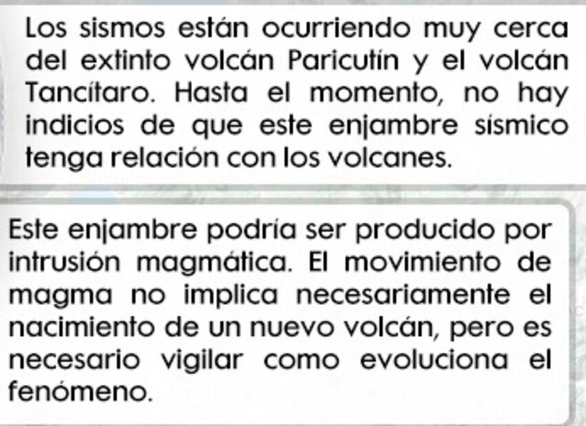 Vigilan posible nacimiento de un volcán tras enjambre sísmico