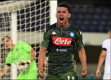 Chucky Lozano anota gol con el Napoli