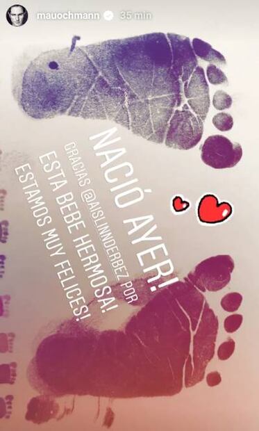 Nació la bebé de Aislinn Derbez y Mauricio Ochmann