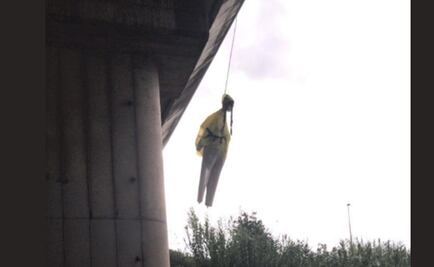 Cuelgan muñeco con rostro de la activista Greta Thunberg en puente de Roma