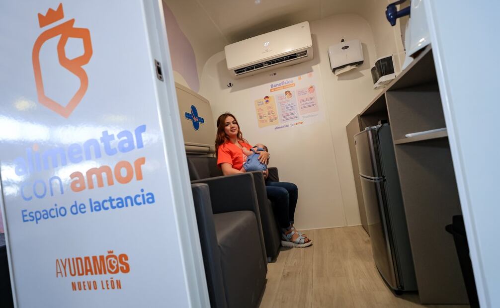 Samuel García inauguran lactario en Nuevo León (27/10/2025). Foto: Especial